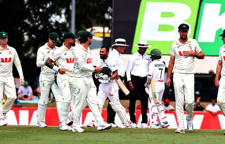 Two unbeaten batsmen, Sadman and Mominul Shamsul Haque, leave the field with a win over Australia